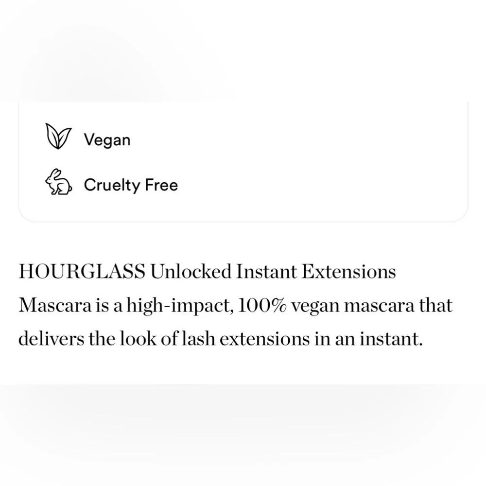 $7❤️‍🔥 Hourglass Unlocked Instant Extensions Mascara 👁️ NEW IN BOX
